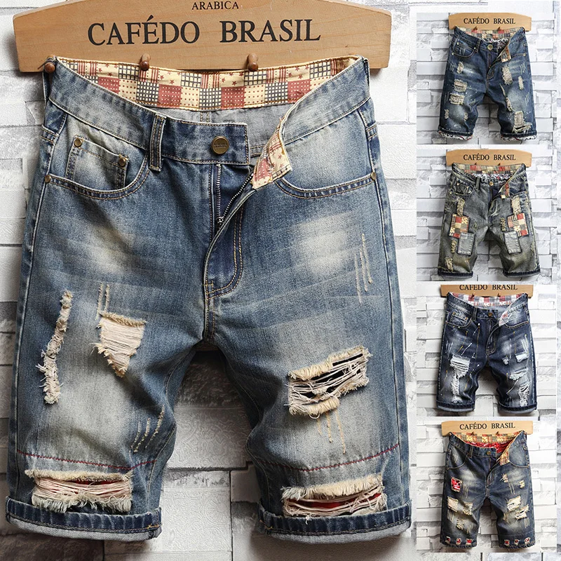 Levis Jeans 501 - Summer Clothes New Men Vintage Ripped
