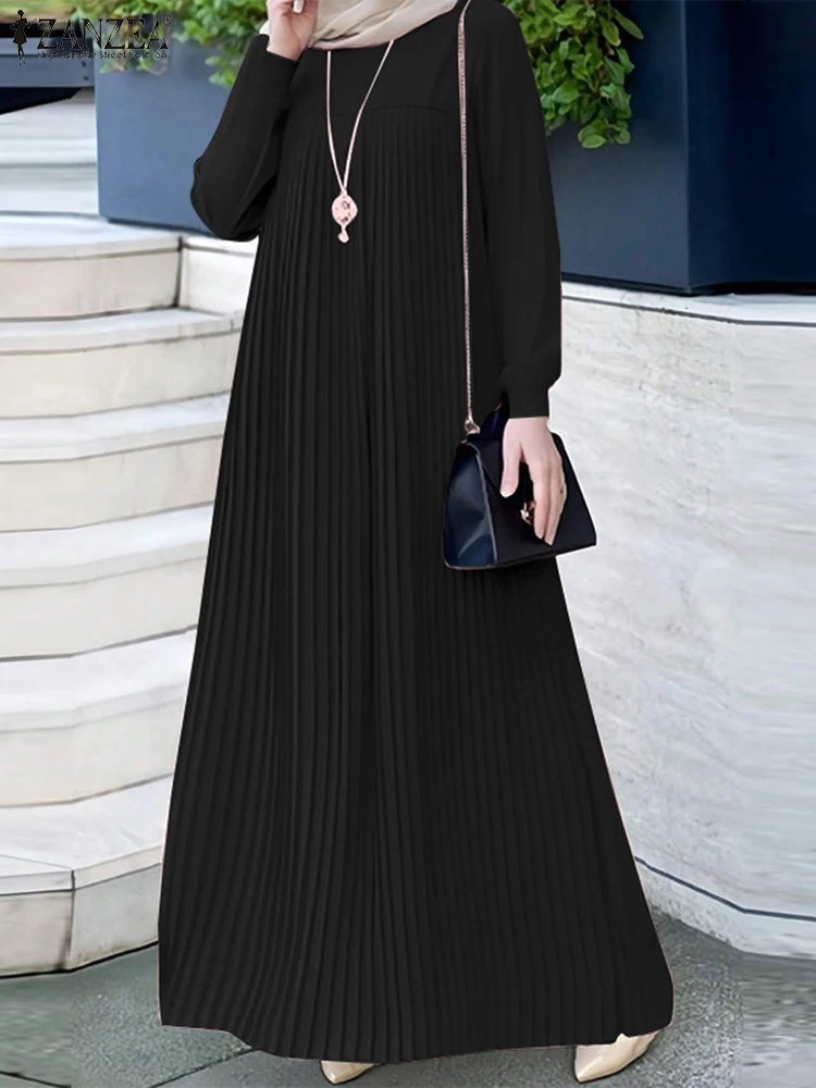 Winter Clothing Trends 2025 - 2025 ZANZEA Muslim Abaya Hijab Dress