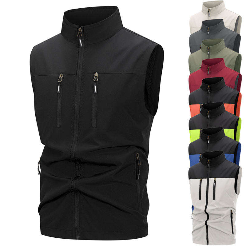 Winter Clothing Gear - Men's Lightweight Softshell Vest with Zipper