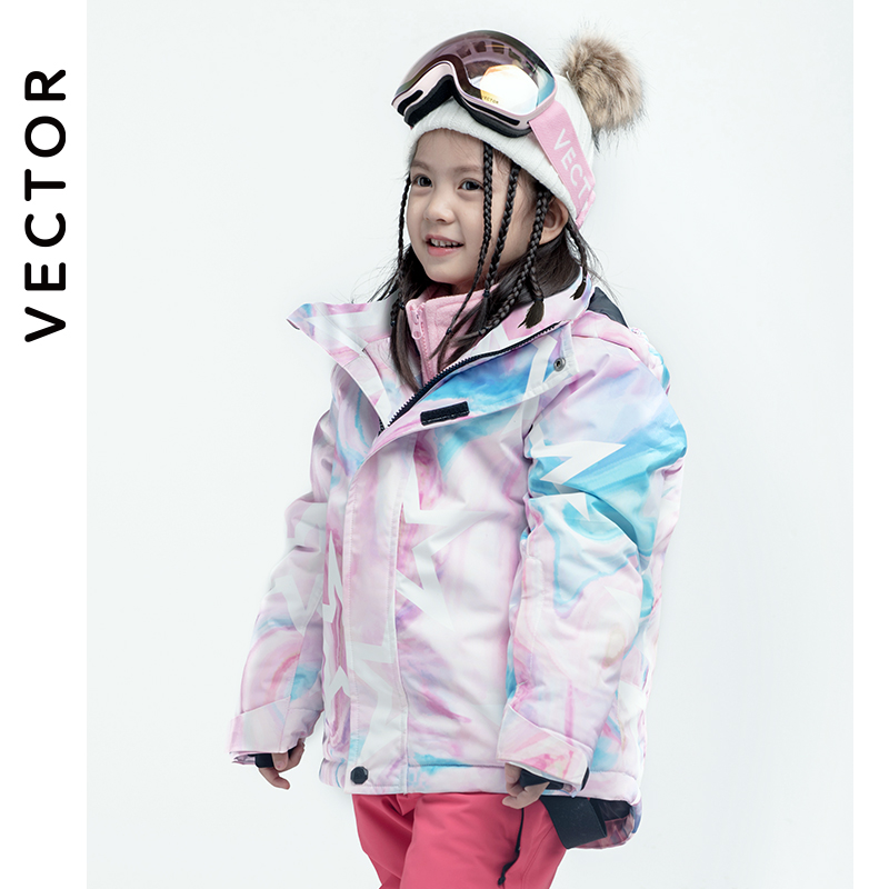 Winter Clothing Vector - Children's Snowwear Outdoor Waterproof and Windproof