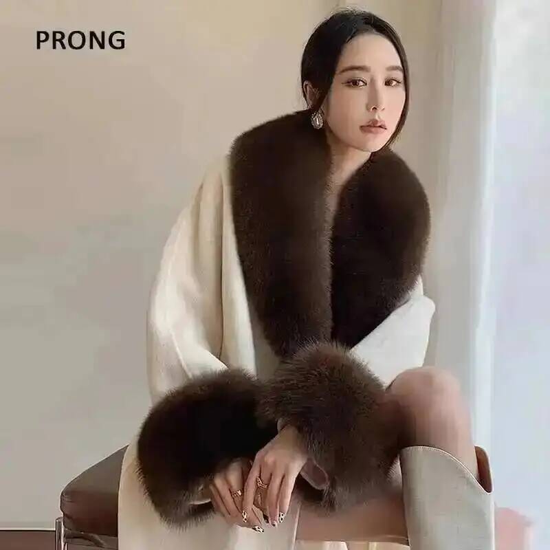 Winter Clothing Women Sale - 100% Real Fox Fur Collar Winter
