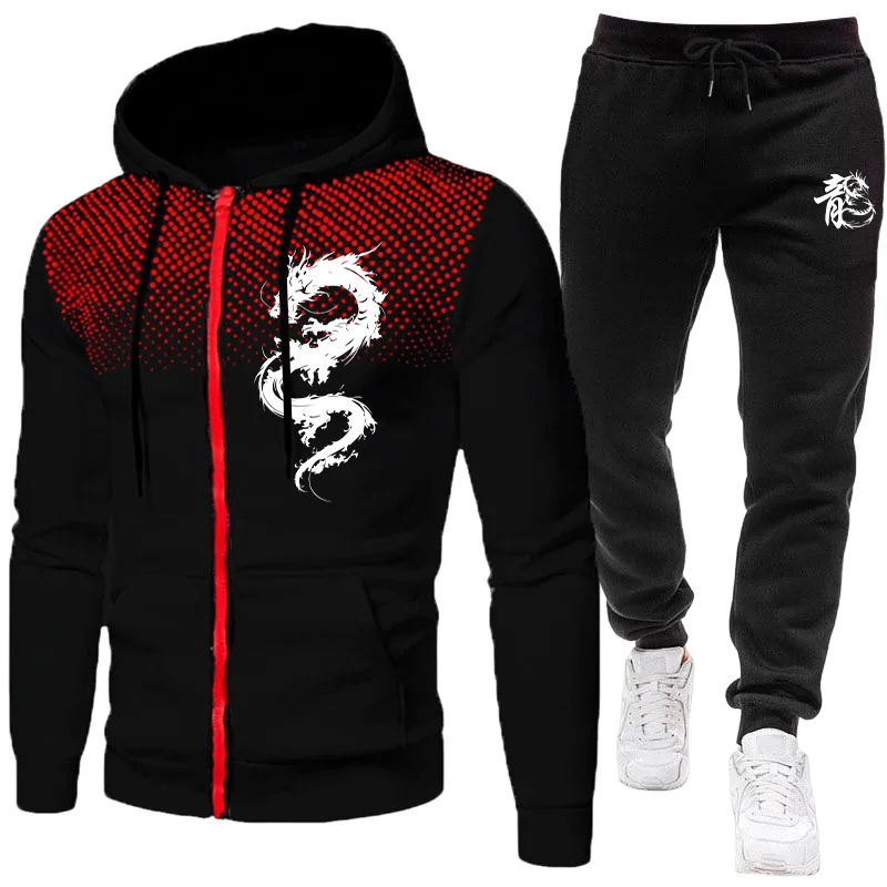Winter Clothing Gear - Men's Paris Dragon Pattern Fashion Print