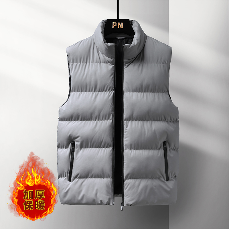 Men Winter Thick Padded Gilet  - Padded Vest Gilet 评论和价格