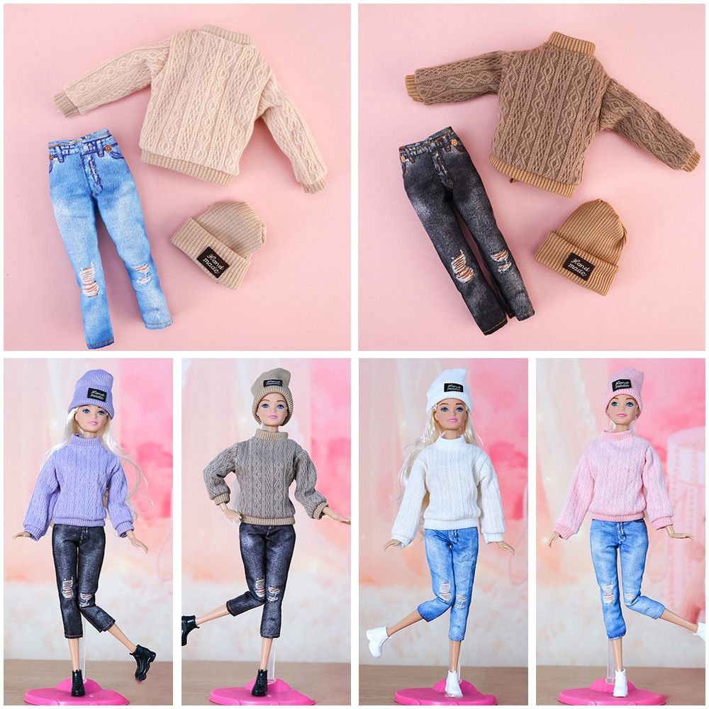 1 Set 1/6 Doll Casual Clothes  - Winter Wear Clothes 评论和价格