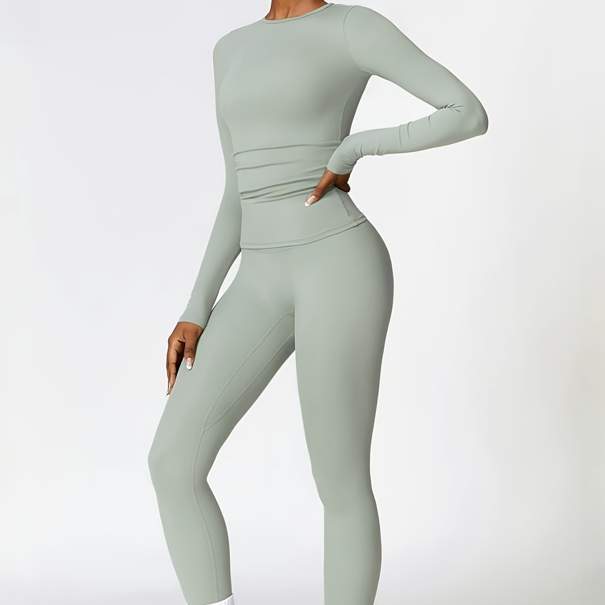 Tight-fitting yoga suit slim l - Winter Clothing For 评论和价格