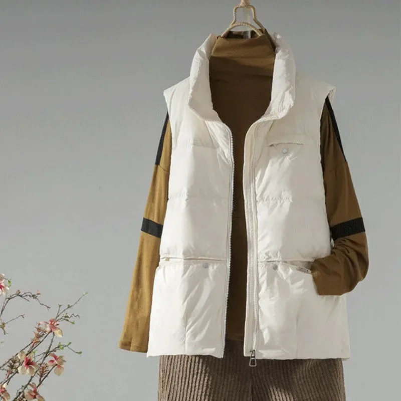 Loose Padded Cotton Waistcoat  - Winter Clothing On Sale Women'S 评论和价格
