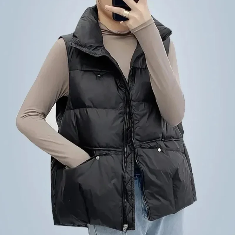 Loose Padded Cotton Waistcoat  - Winter Clothing On Sale Women'S 评论和价格
