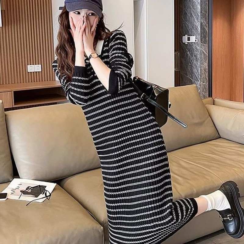 Stripe Apricot Woman Knitted D - Winter Clothing On Sale Women'S 评论和价格
