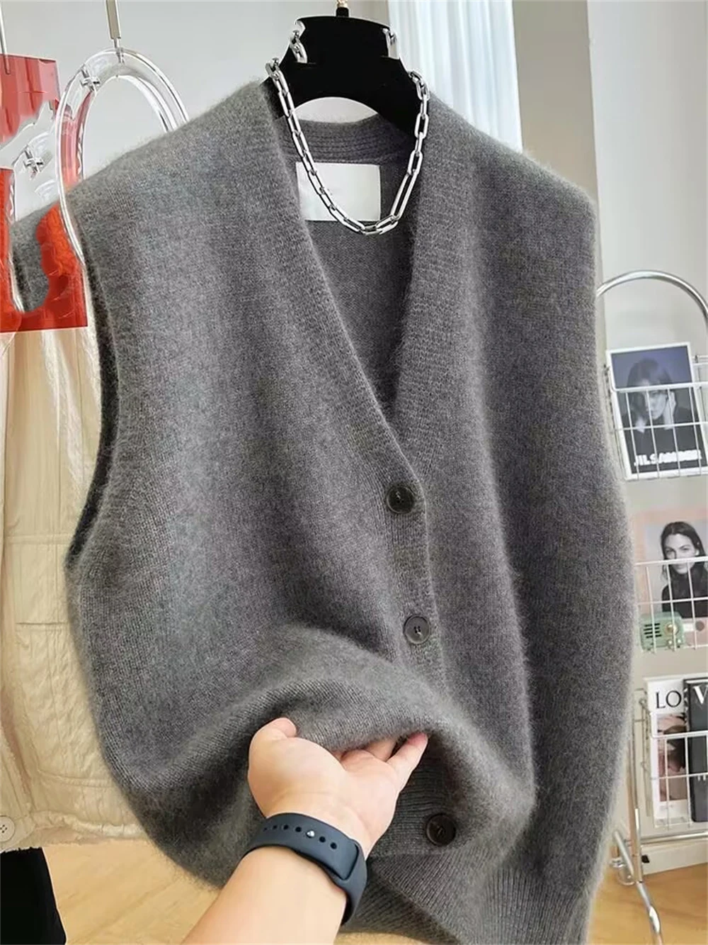 2025 NEW Women V-neck Sweater  - Winter Clothing Trends 2025 评论和价格
