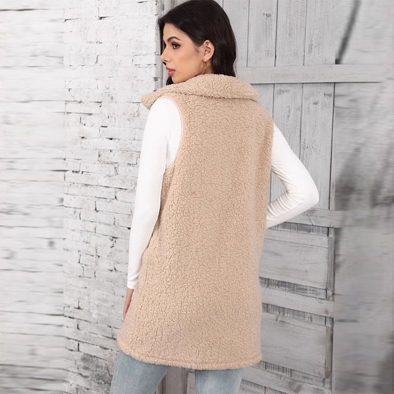 Women's Lamb Plush Vests Splic - Winter Clothing On Sale Women'S 评论和价格