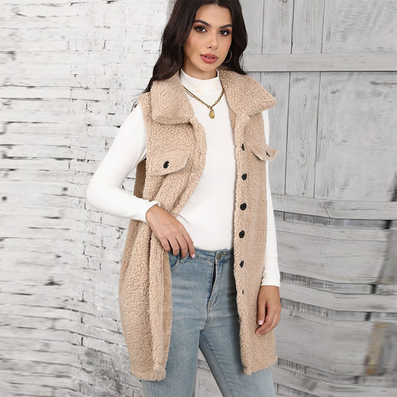 Women's Lamb Plush Vests Splic - Winter Clothing On Sale Women'S 评论和价格