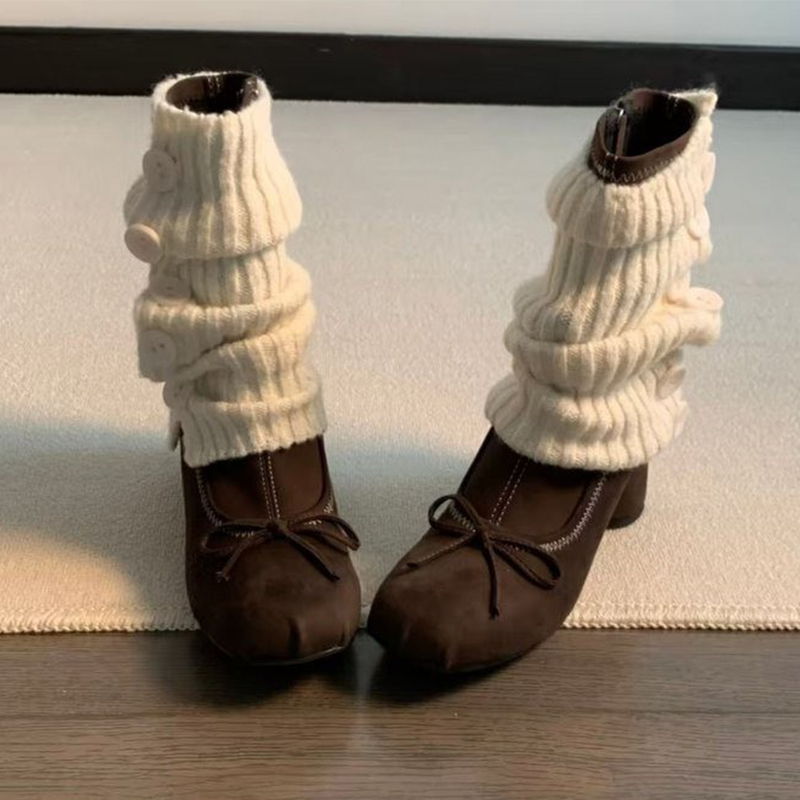 Bow High Heels Women Boots New - Winter Clothing Trends 2025 评论和价格