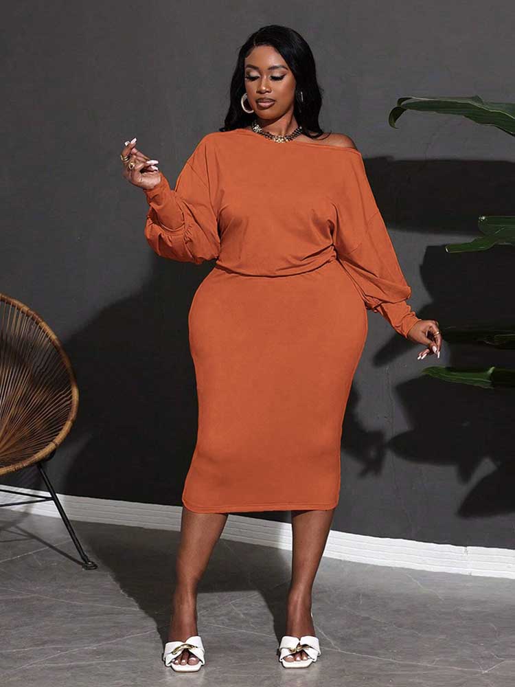 Autumn and Winter Dresses Plus - Winter Clothing For Plus Size Women 评论和价格