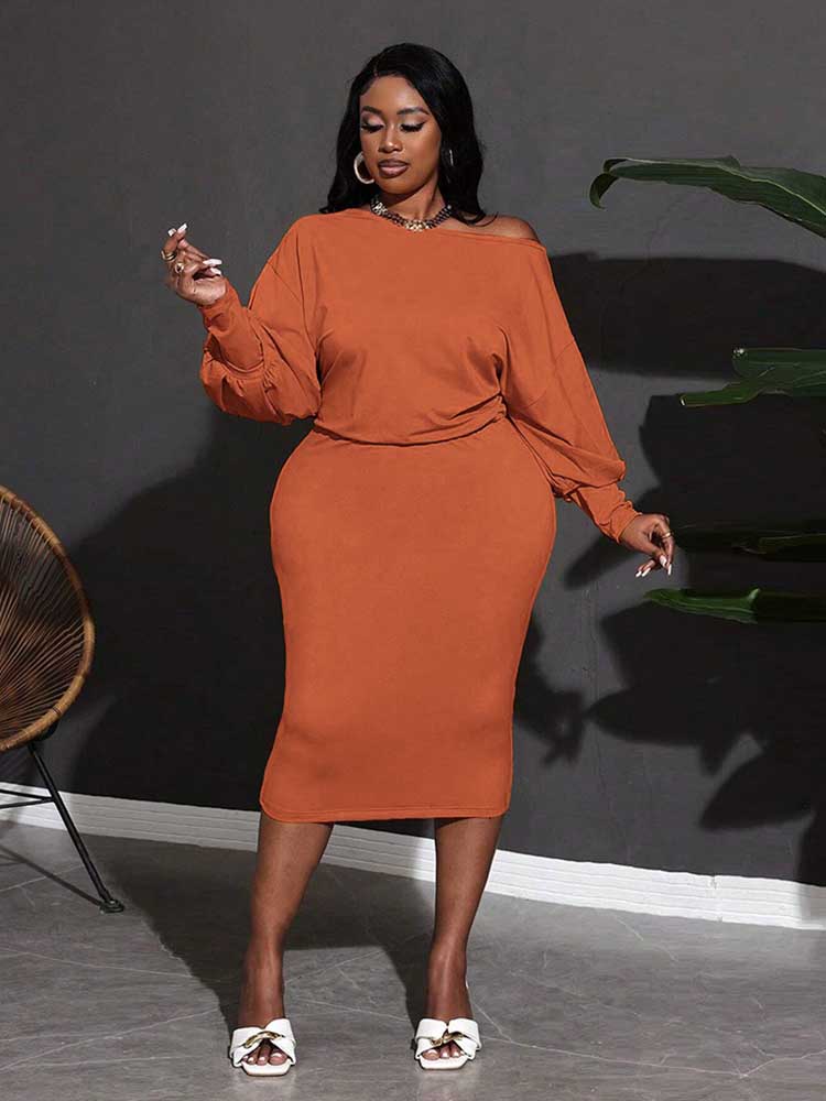 Autumn and Winter Dresses Plus - Winter Clothing For Plus Size Women 评论和价格