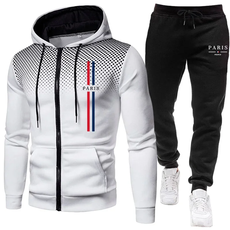 Men sports suit zipper jacket+ - Winter Clothing For 评论和价格