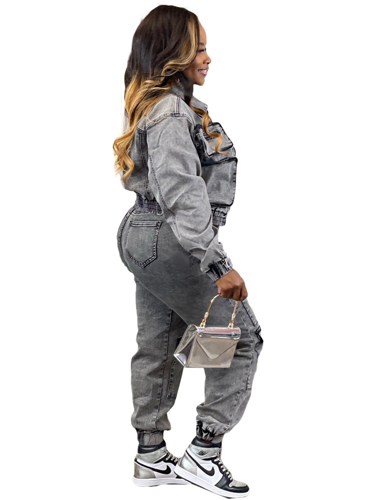 Wmstar Denim Two Piece Set Wom - Winter Clothing Sales 评论和价格
