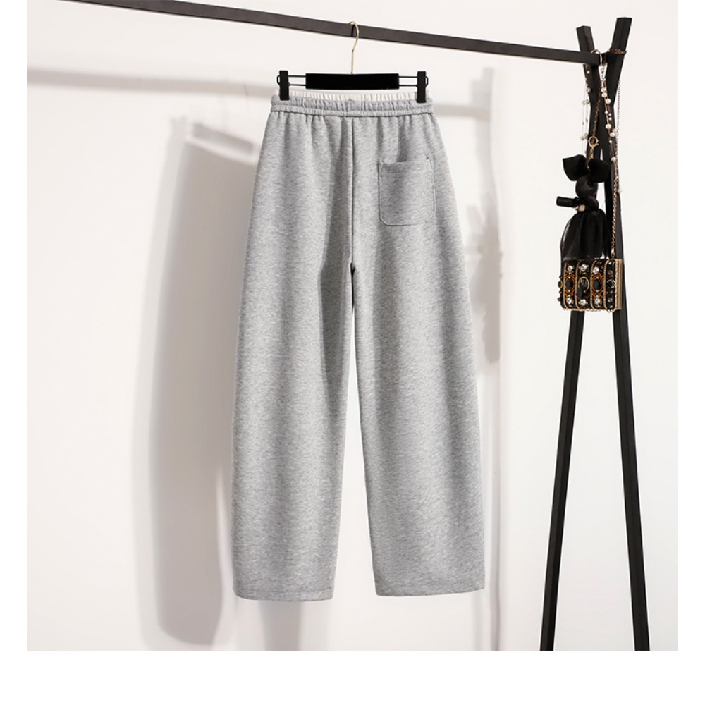 Casual High Waist Spliced Stra - Winter Clothing For Plus Size Women 评论和价格