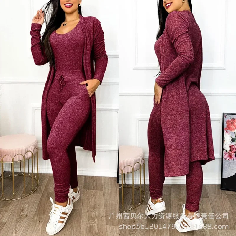 2026 Jumpsuit & Coat Set Autum - Winter Clothing Women Sale 评论和价格