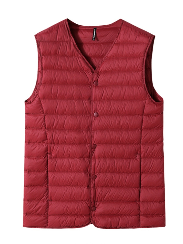 2023 New Winter V-Neck Men's V - Padded Vest Gilet 评论和价格