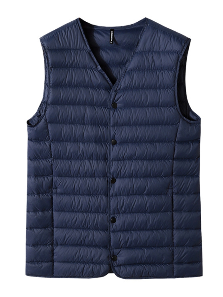 2023 New Winter V-Neck Men's V - Padded Vest Gilet 评论和价格