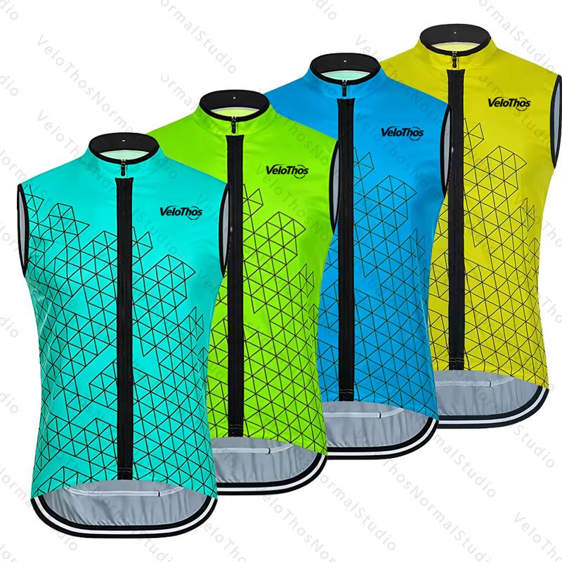 VeloThos Men's Sleeveless Cycl - Padded Vest Gilet 评论和价格