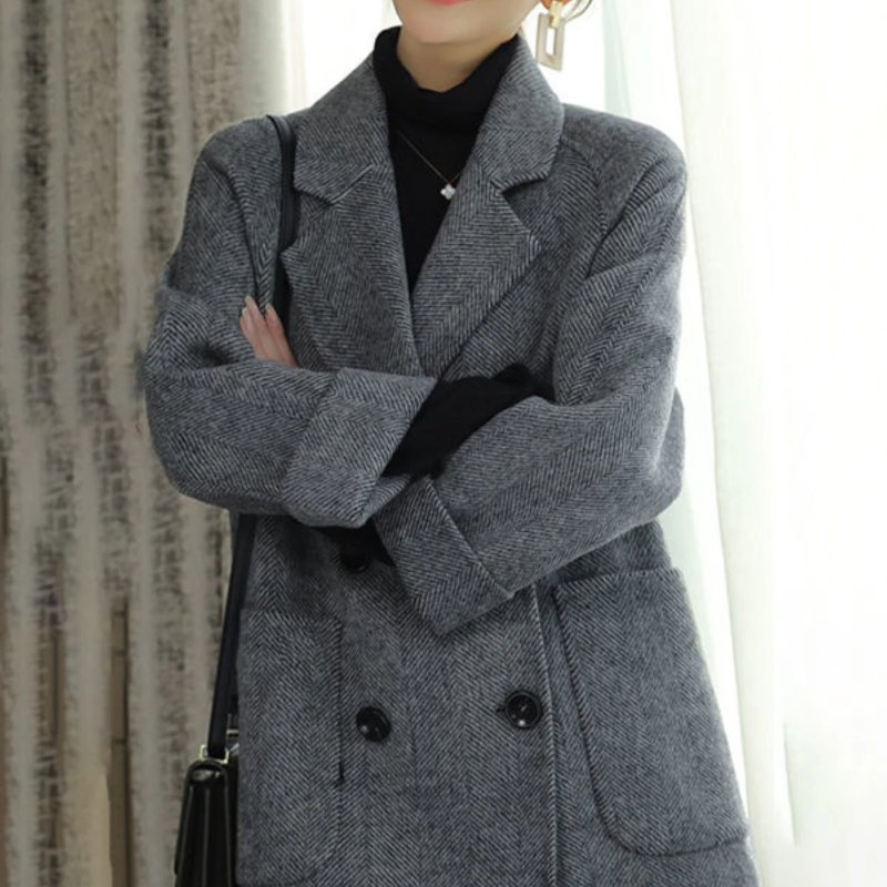 Plain Double Breasted Women's  - Winter Clothing On Sale Women'S 评论和价格