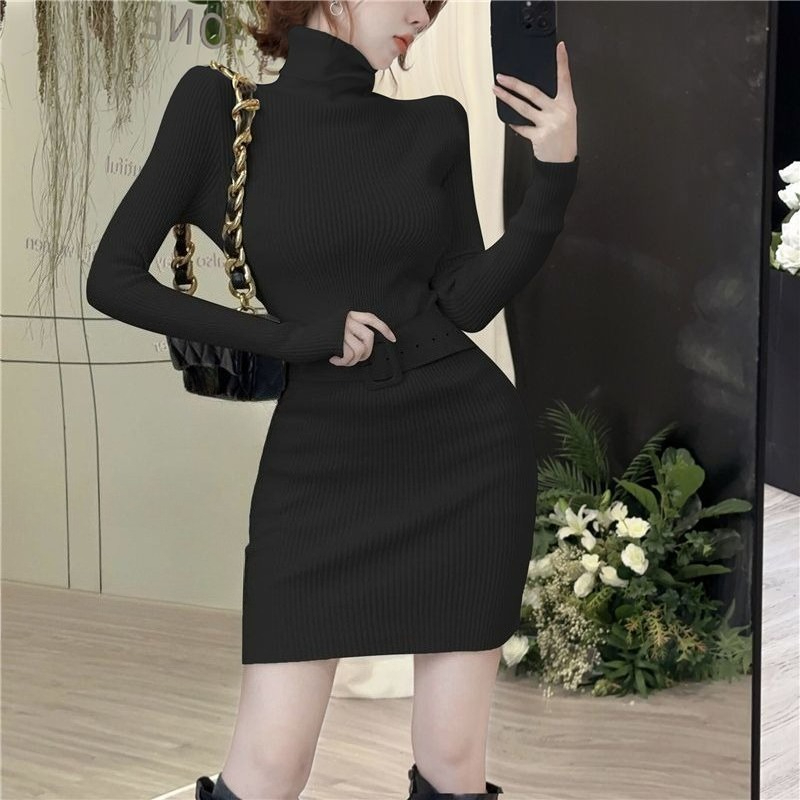 Bodycon Turtleneck Short Skinn - Winter Clothing On Sale Women'S 评论和价格