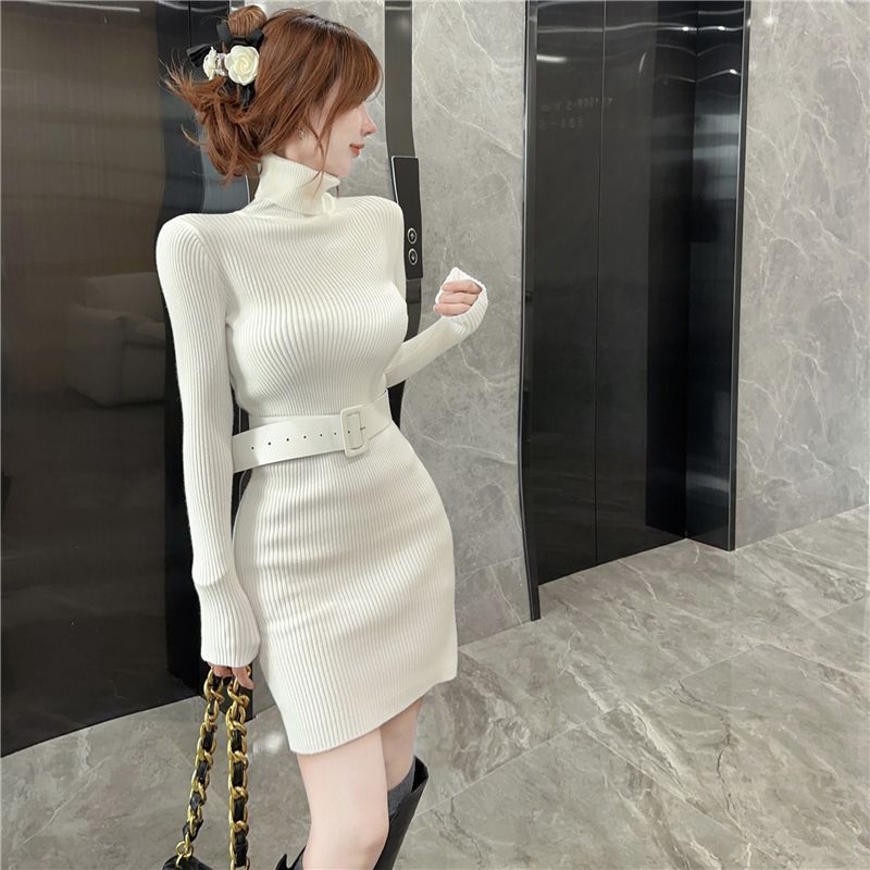 Bodycon Turtleneck Short Skinn - Winter Clothing On Sale Women'S 评论和价格