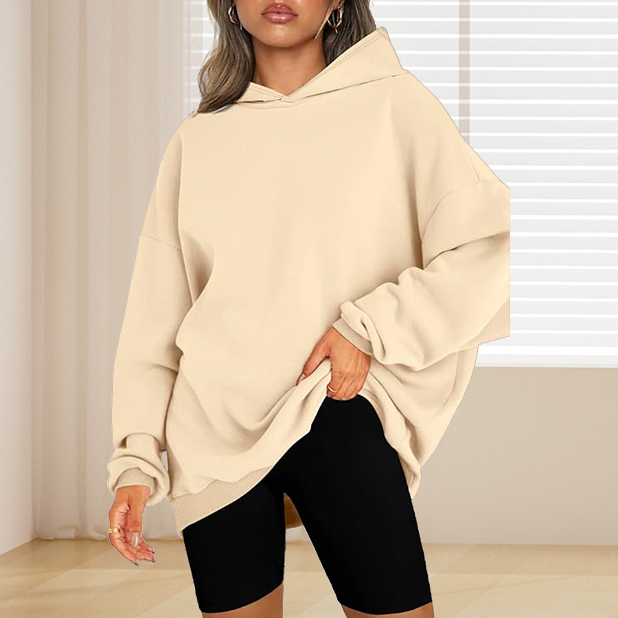 Plus Size Basic Solid Color Ho - Winter Clothing For Plus Size Women 评论和价格