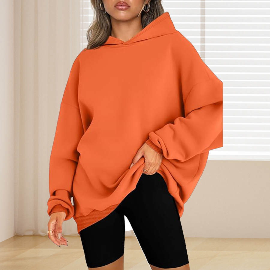Plus Size Basic Solid Color Ho - Winter Clothing For Plus Size Women 评论和价格