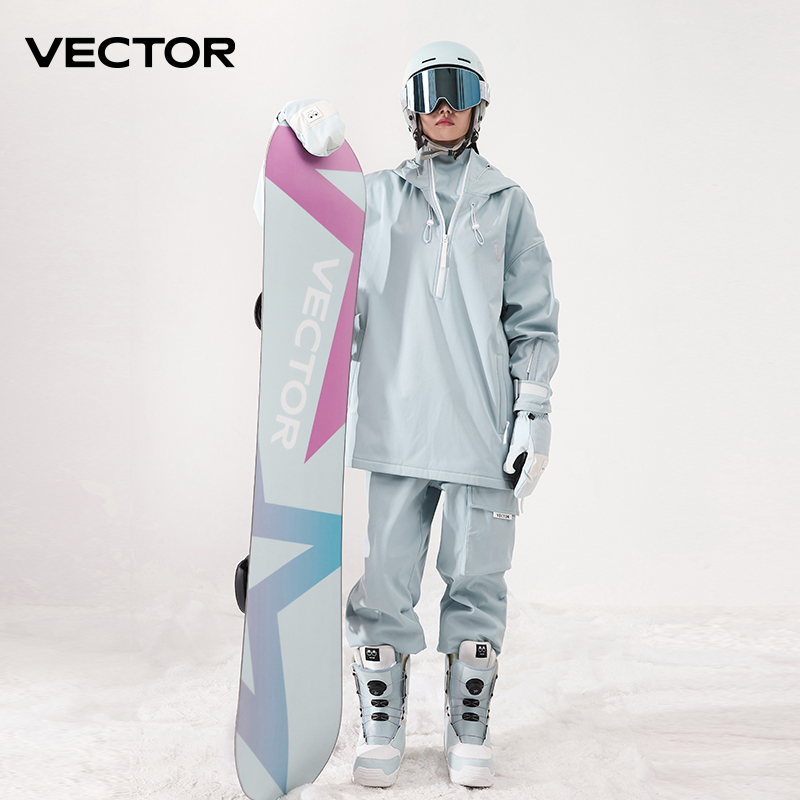 Men Women Solid Color Ski Jack - Winter Clothing Vector 评论和价格