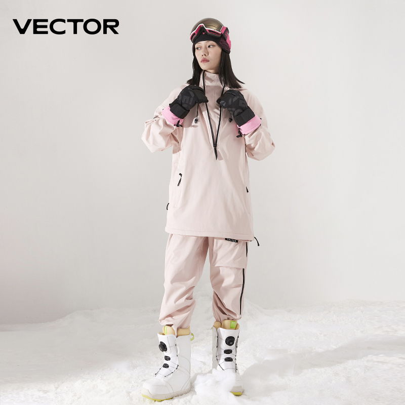 Men Women Solid Color Ski Jack - Winter Clothing Vector 评论和价格