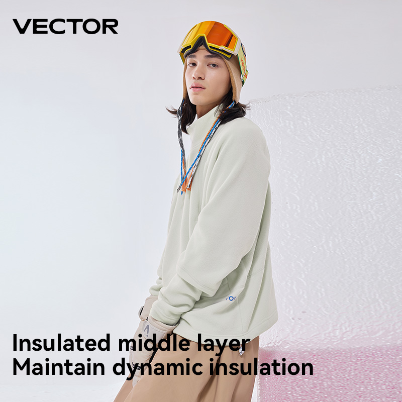 VECTOR Fleece Jacket Woman Men - Winter Clothing Vector 评论和价格