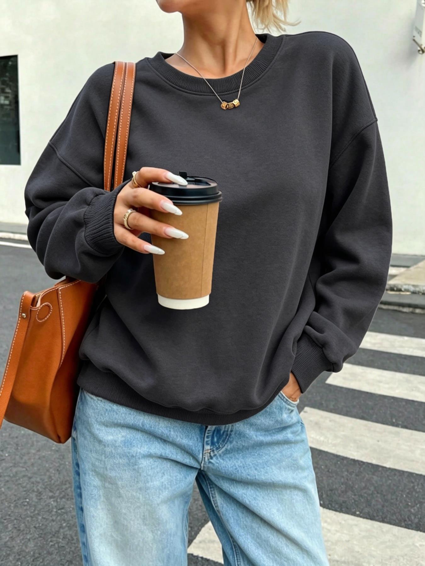Solid Women's Casual Sweatshir - Winter Clothing On Sale Women'S 评论和价格