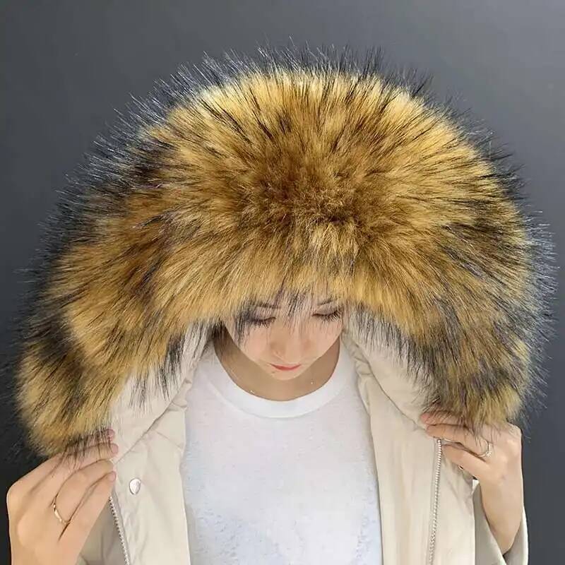 Detachable Faux Fur Collar Ext - Winter Clothing Women Sale 评论和价格