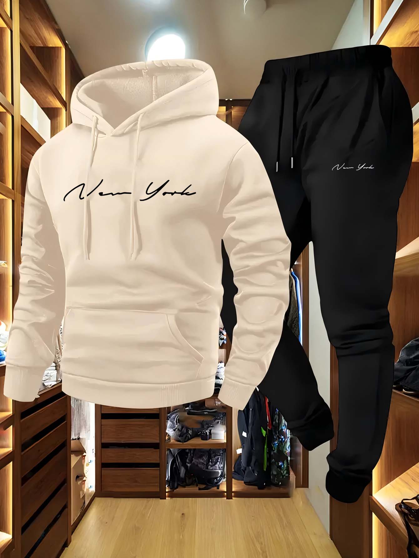 2026 New York Themed Men's Sof - Winter Wear Clothes 评论和价格