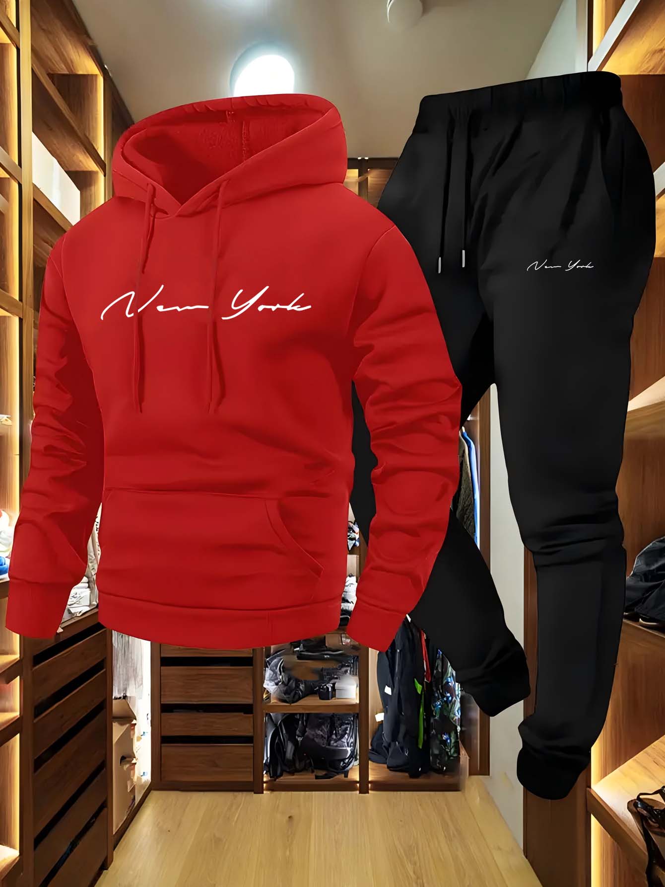 2026 New York Themed Men's Sof - Winter Wear Clothes 评论和价格