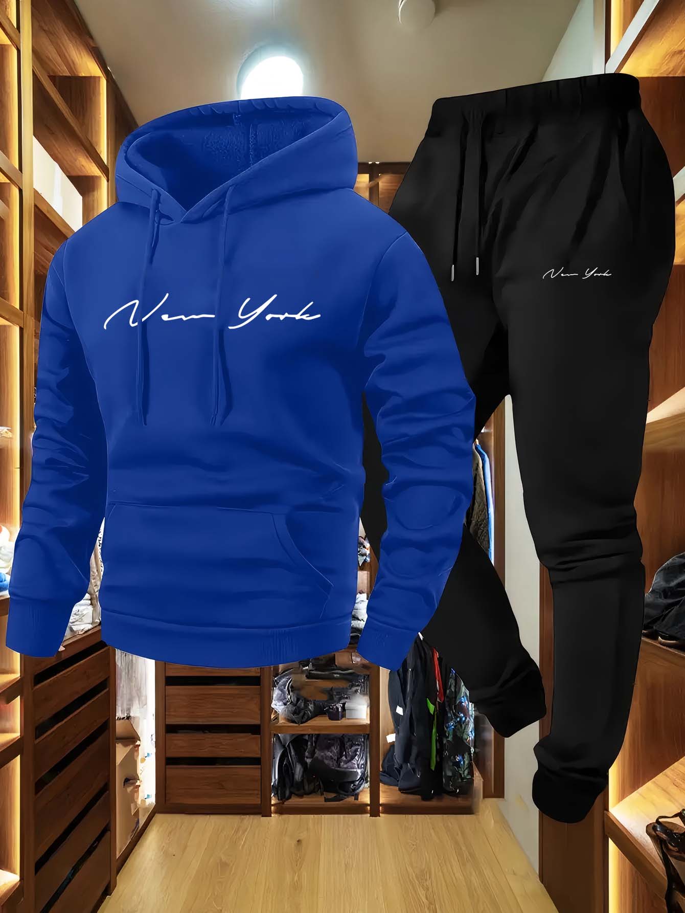 2026 New York Themed Men's Sof - Winter Wear Clothes 评论和价格