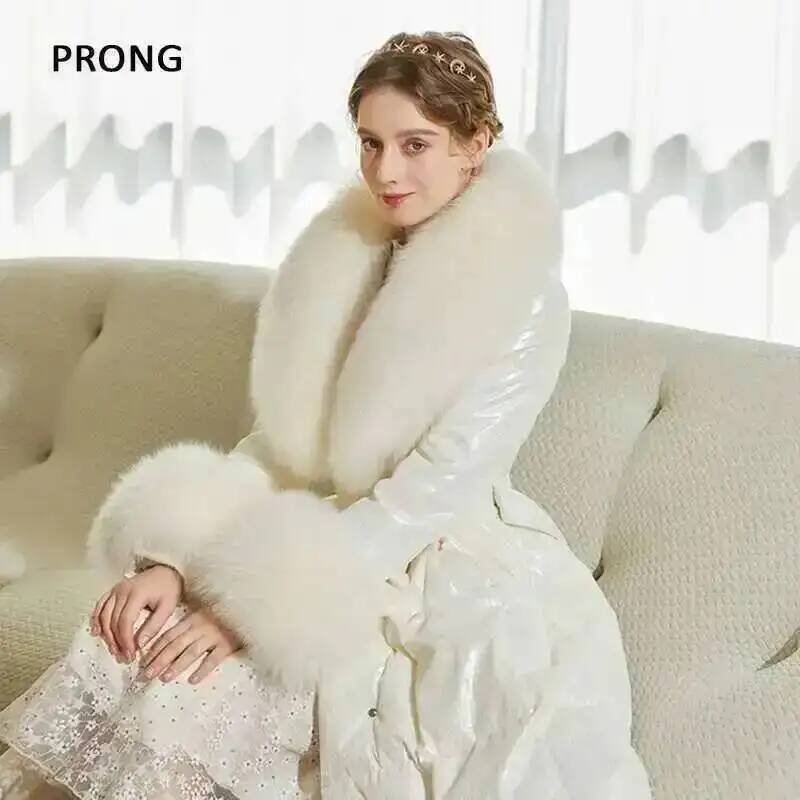 100% Real Fox Fur Collar Winte - Winter Clothing Women Sale 评论和价格