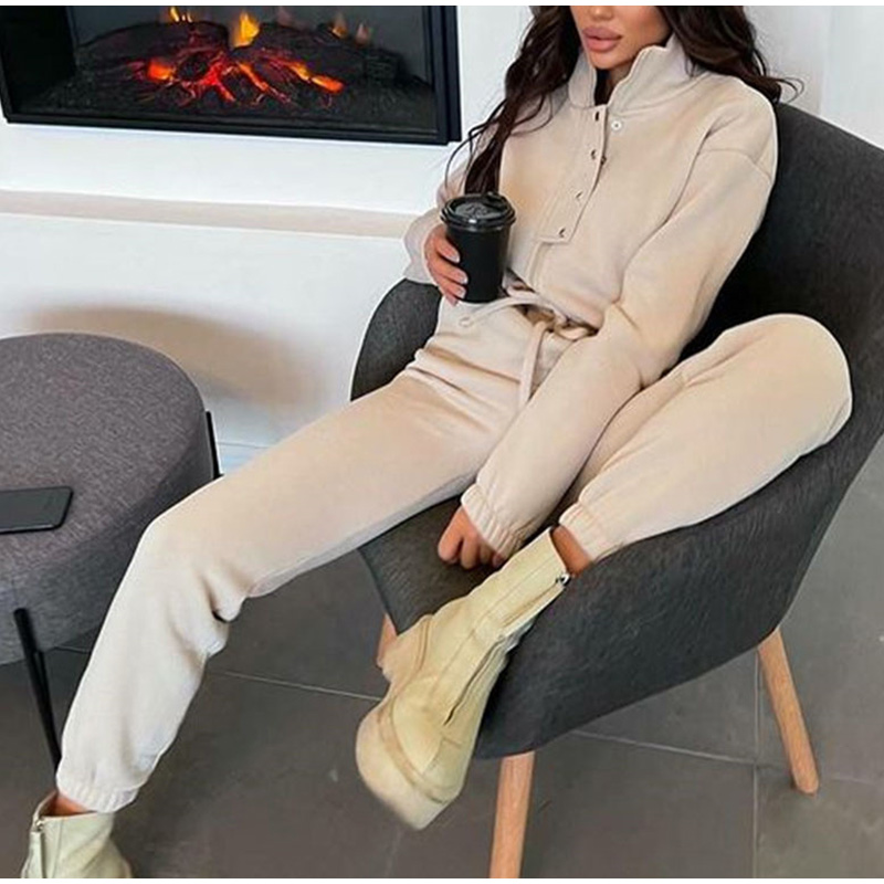 Casual Stand Collar Jumpsuits  - Winter Clothing Sales 评论和价格