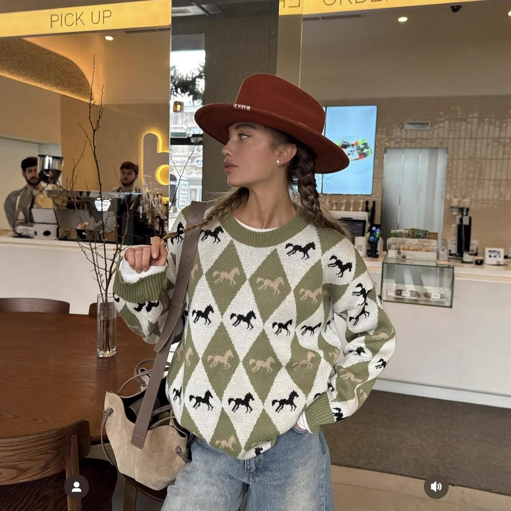 Zekye Knitwear Crew Neck Sweat - Winter Clothing Trends 2025 评论和价格