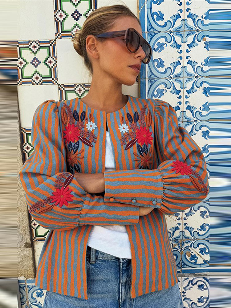 2026 Early Autumn Striped Flow - Winter Clothing For 评论和价格